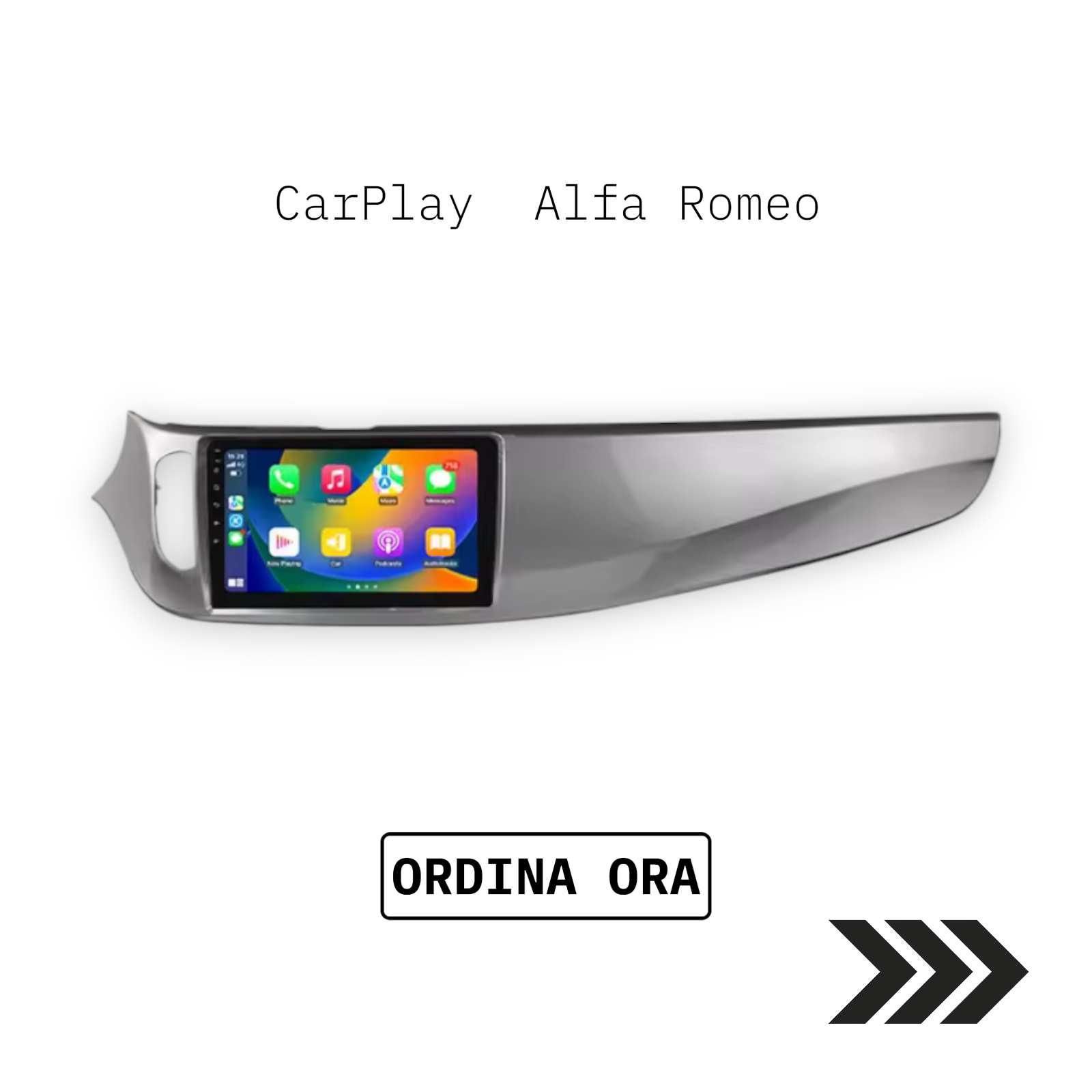 Autoradio Wireless CarPlay & Android Auto per Alfa Romeo Giulietta (2015-2018)