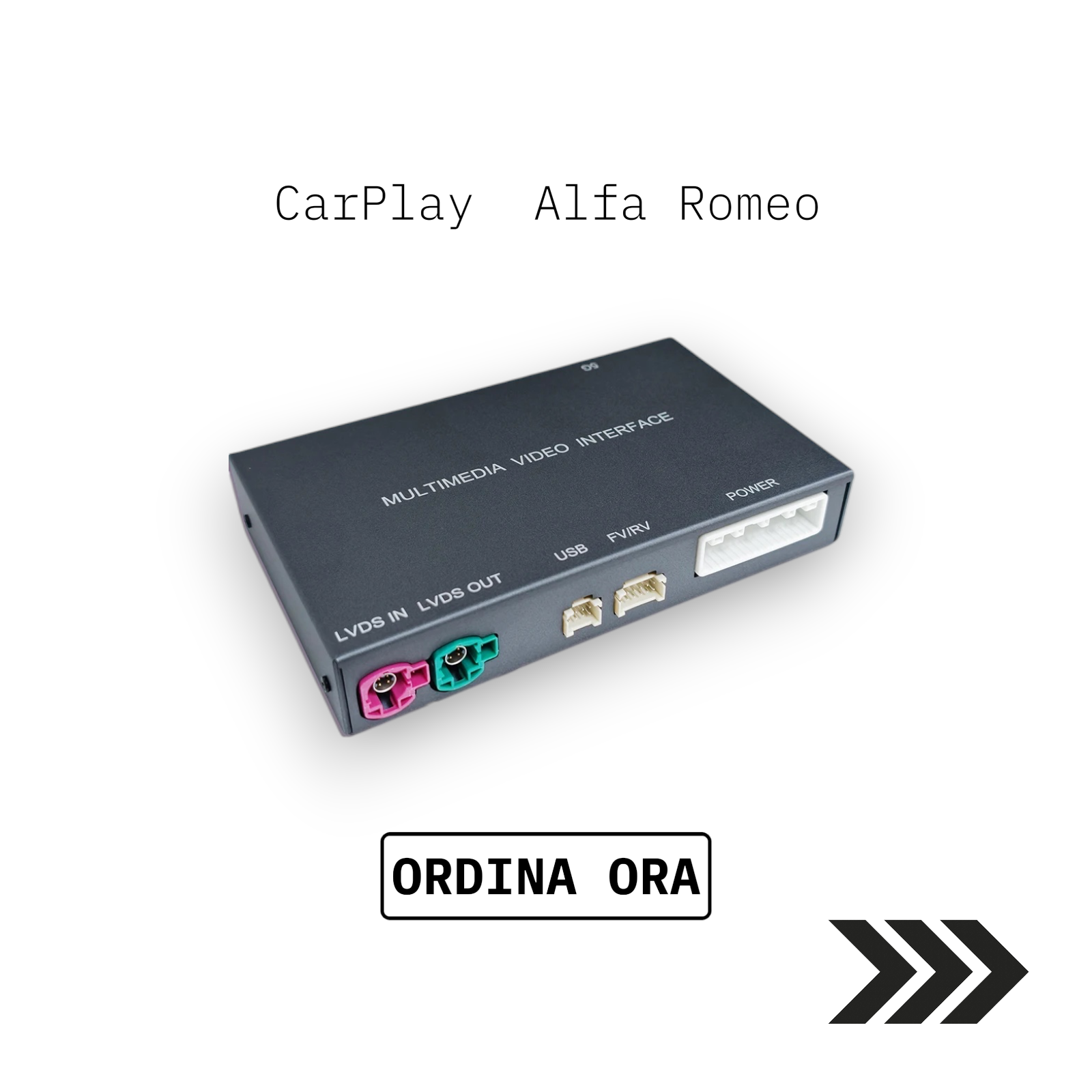 Autoradio Wireless CarPlay & Android Auto per Alfa Romeo Giulia e Stelvio