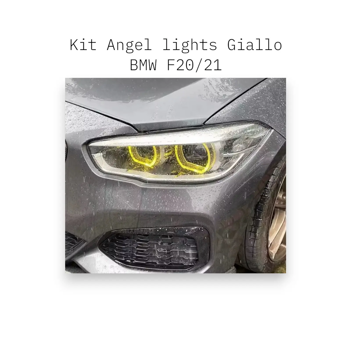Schede DRL Angel Eyes gialli per BMW 1 serie F20 F21 LCI LED faro luce di marcia diurna