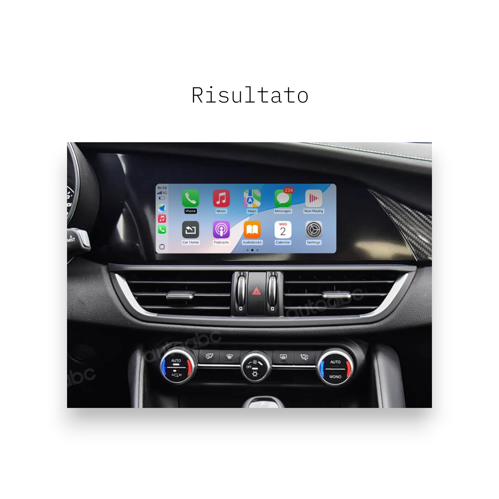Autoradio Wireless CarPlay & Android Auto per Alfa Romeo Giulia e Stelvio