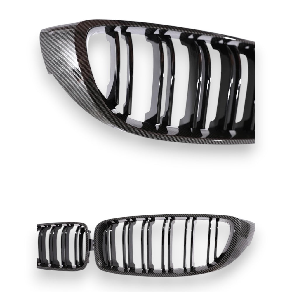 Set griglie BMW effetto carbonio