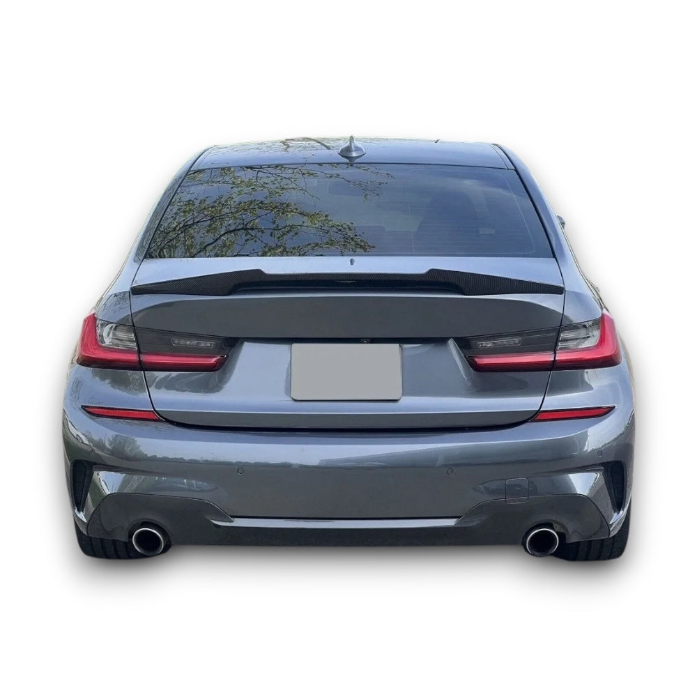 Spoiler effetto fibra di carbonio per BMW