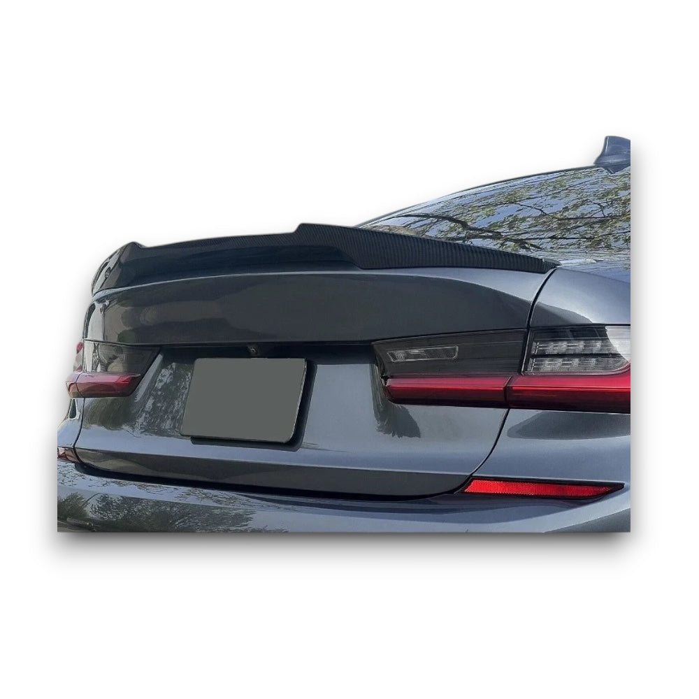 Spoiler effetto fibra di carbonio per BMW