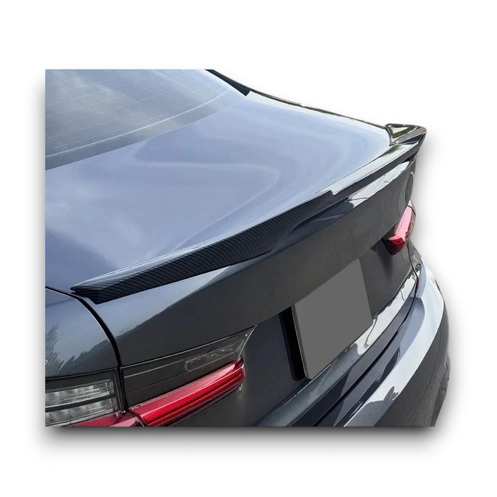 Spoiler effetto fibra di carbonio per BMW