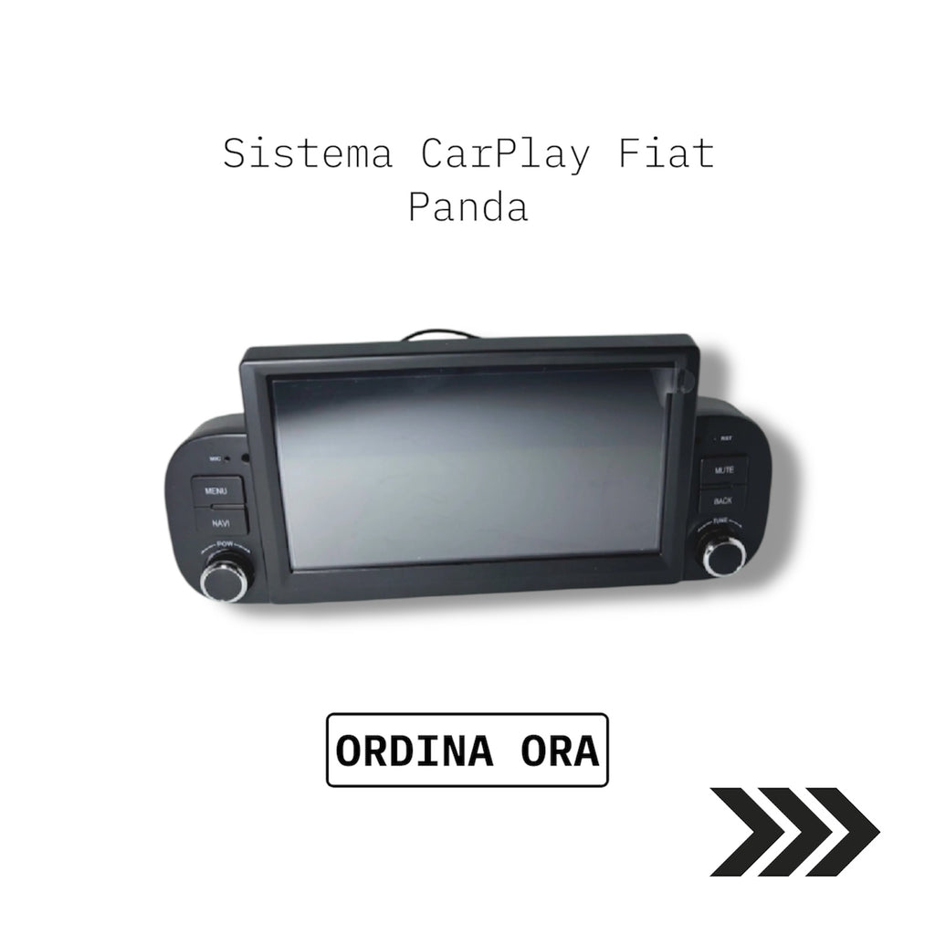 Autoradio 2 DIN Wireless CarPlay & Android Auto per Fiat Panda 3