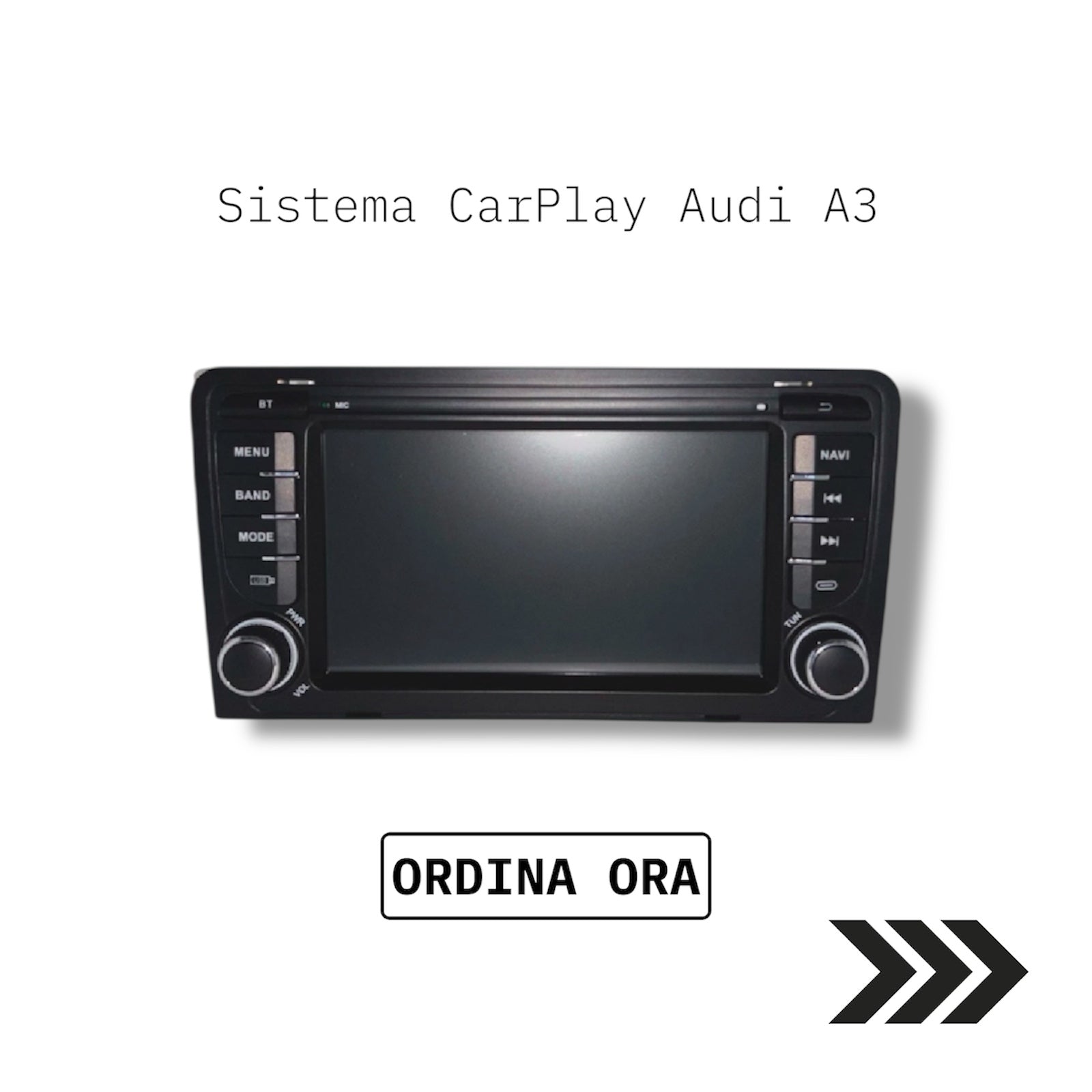 Autoradio Wireless CarPlay & Android Auto Audi A3 8P (2003‑2012)
