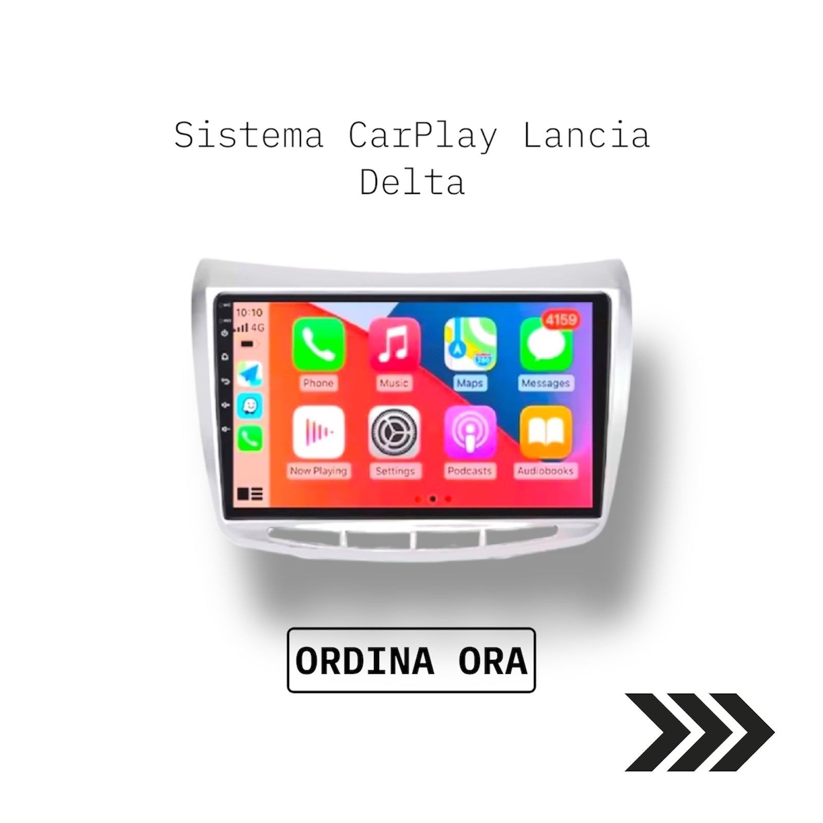 Autoradio Wireless CarPlay & Android Auto per Lancia Delta (2009-2019)
