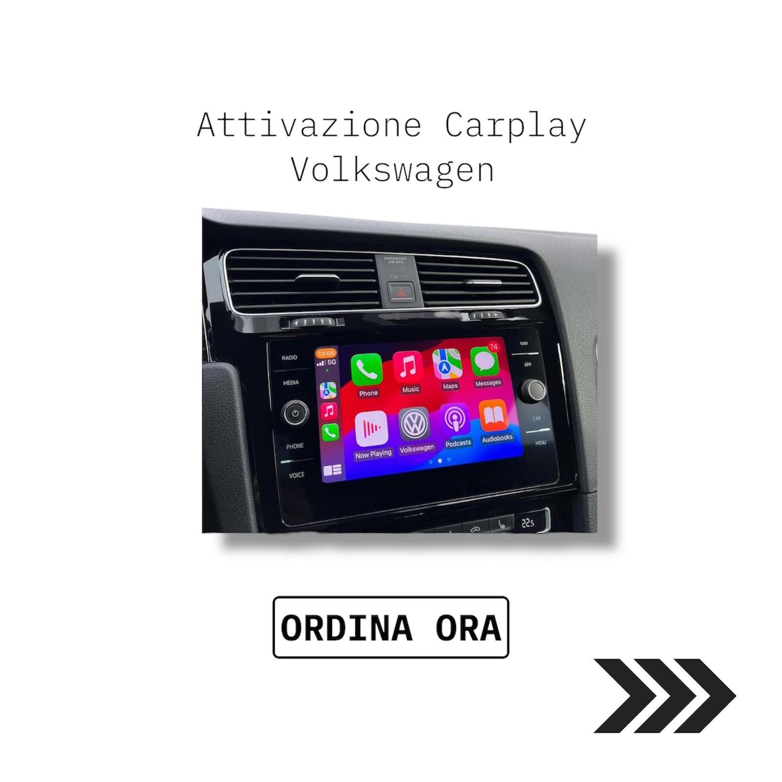 Attivazione Carplay per Volkswagen