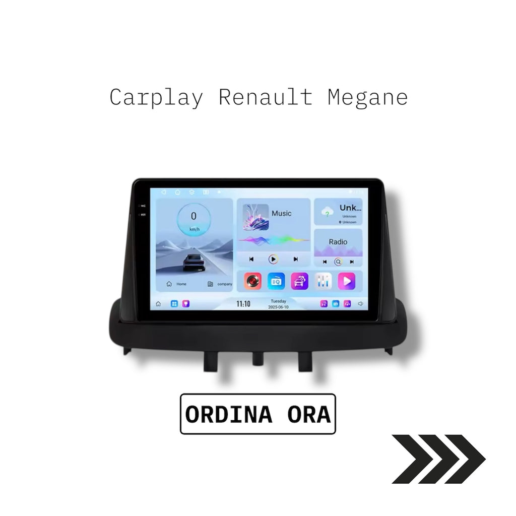 Autoradio Wireless CarPlay & Android Auto per Renault Megane (2008-2015)
