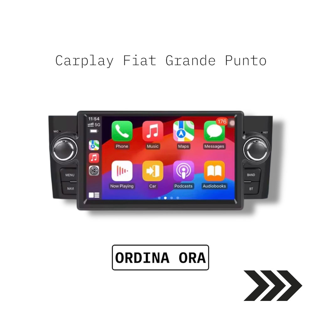 Autoradio Wireless CarPlay & Android Auto per Fiat Grande Punto (2005-2013)